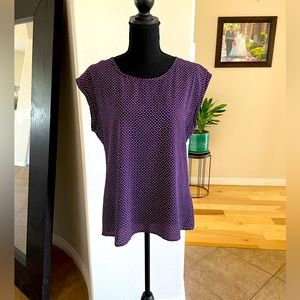 OCTAVIA BLOUSE (L) - navy, pink, white